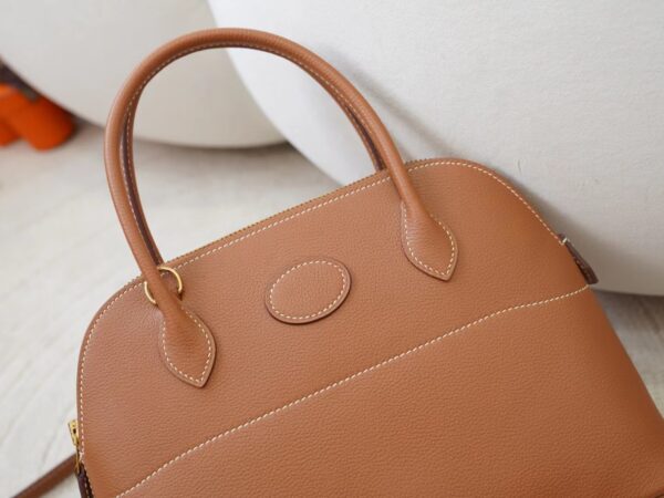 mmexport1726298976179 Hermes Bolide 27CM Women’s Bag CC37 Gold Evercolor Leather Gold Hardware