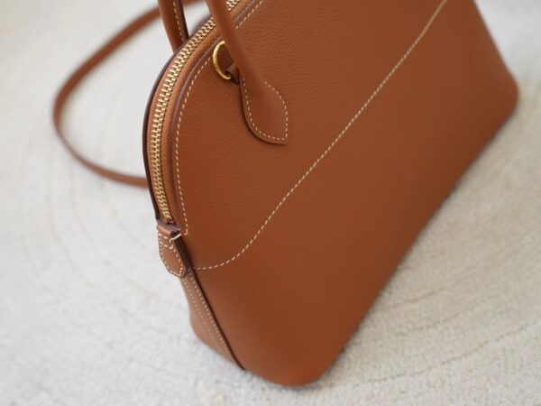 mmexport1726298981786 Hermes Bolide 27CM Women’s Bag CC37 Gold Evercolor Leather Gold Hardware