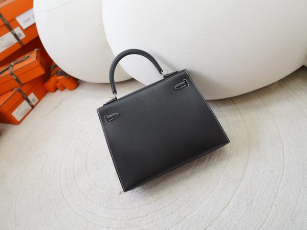 mmexport1726299111158 Hermes Bag Price 89 Noir / 9W Crocus Chevre Leather Kelly Sellier 25CM Silver Hardware