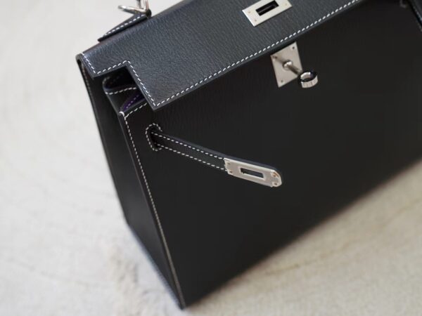 mmexport1726299118880 Hermes Bag Price 89 Noir / 9W Crocus Chevre Leather Kelly Sellier 25CM Silver Hardware
