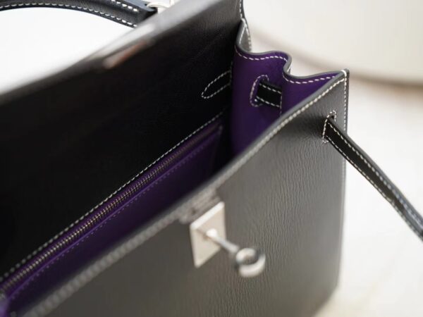 mmexport1726299122872 Hermes Bag Price 89 Noir / 9W Crocus Chevre Leather Kelly Sellier 25CM Silver Hardware