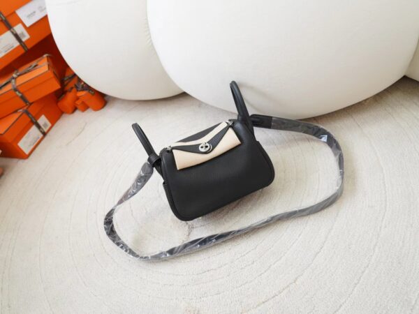 mmexport1726644651548-1 Canada Ottawa Hermes Clemence Leather Mini Lindy 19CM 89 Noir Silver Hardware