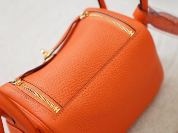mmexport1726644685628 Hermes Bag Price Mini Lindy 19CM 9J Feu Orange Clemence Leather Gold Hardware