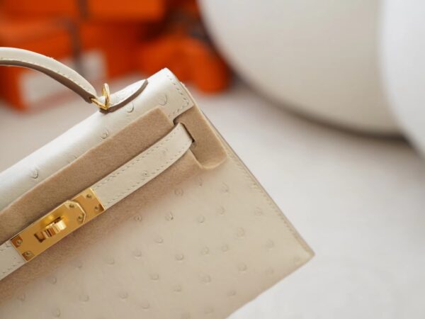 mmexport1726644747012 Hermes Bag Images KK Ostrich Mini Kelly 19CM 8L Beton Gold Hardware