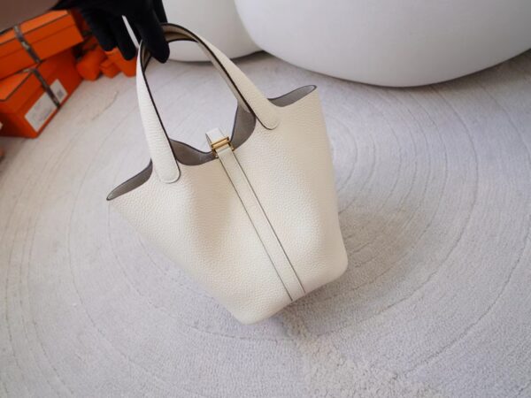 mmexport1726735258955 Hermes Bag Price Clemence Leather I2 Nata Picotin 18CM Gold Hardware