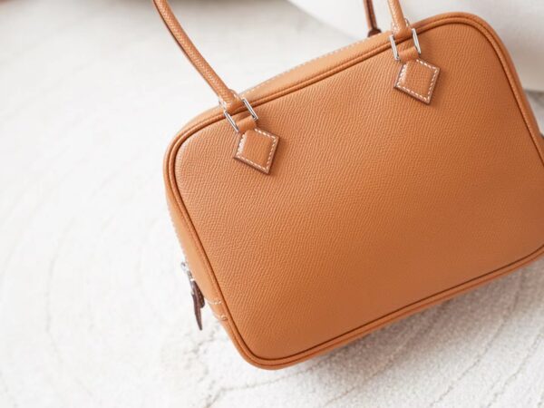 mmexport1727074497054 Singapore Kuala Lumpur Hermes Plume Mini 20CM CK37 Gold Epsom Leather Silver Hardware