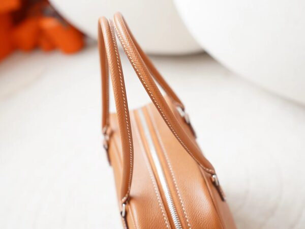 mmexport1727074507887 Singapore Kuala Lumpur Hermes Plume Mini 20CM CK37 Gold Epsom Leather Silver Hardware