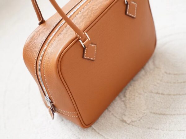 mmexport1727074512080 Singapore Kuala Lumpur Hermes Plume Mini 20CM CK37 Gold Epsom Leather Silver Hardware