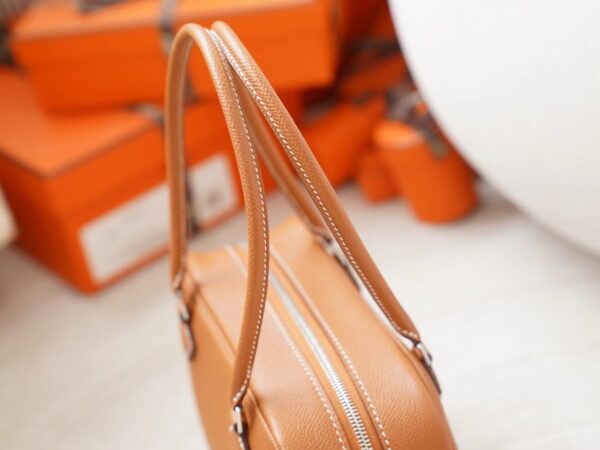 mmexport1727074514100 Singapore Kuala Lumpur Hermes Plume Mini 20CM CK37 Gold Epsom Leather Silver Hardware