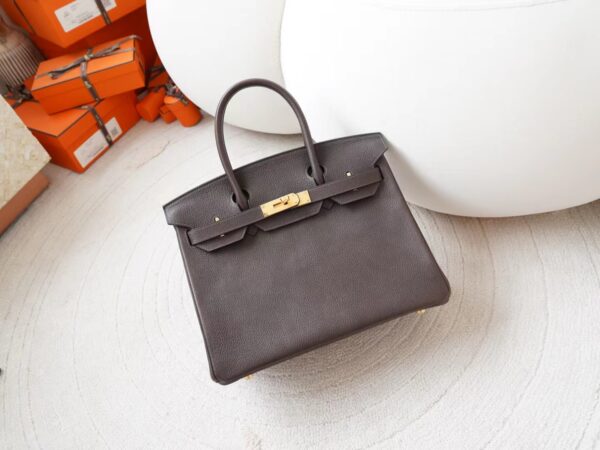 mmexport1727074554438-1 Hermes Birkin 30 Bag Images Faubourg Barenia CC46 Ebene Gold Hardware