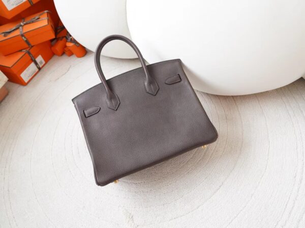mmexport1727074556597 Hermes Birkin 30 Bag Images Faubourg Barenia CC46 Ebene Gold Hardware