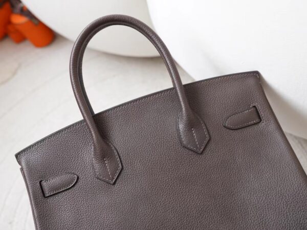 mmexport1727074563104 Hermes Birkin 30 Bag Images Faubourg Barenia CC46 Ebene Gold Hardware