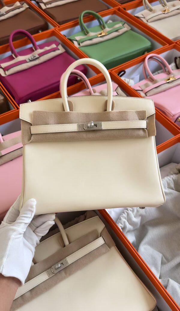 mmexport1729502641246-1 Hermes Bag Images Swift Leather Birkin 25CM CC10 Craie Silver Hardware
