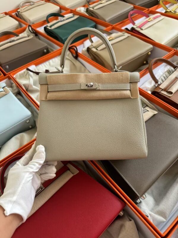 mmexport1729587310188-1 Hermes Kelly 25 Bag Price Togo Leather CK80 Gris Pearl Silver Hardware