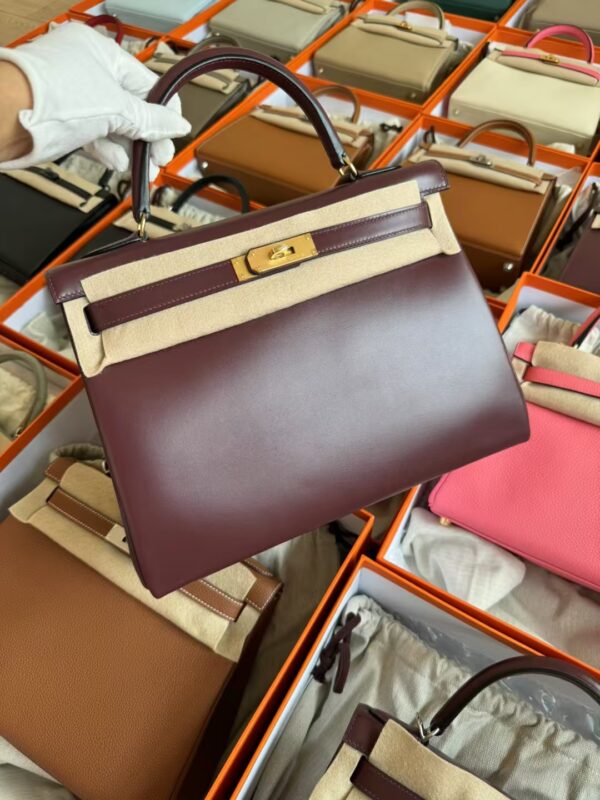 mmexport1729587444390-1 Hermes Bag Price Box Leather Kelly 32CM CC55 Rouge H Gold Hardware