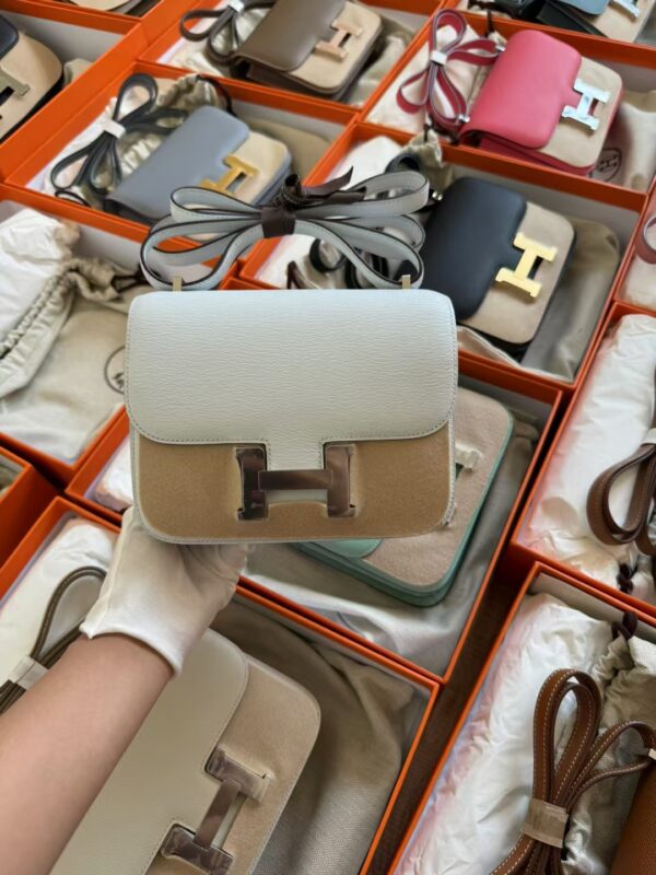 mmexport1729760212645-1 Hermes Constance 19 Images T0 Blue Brume Chevre Leather Silver Hardware