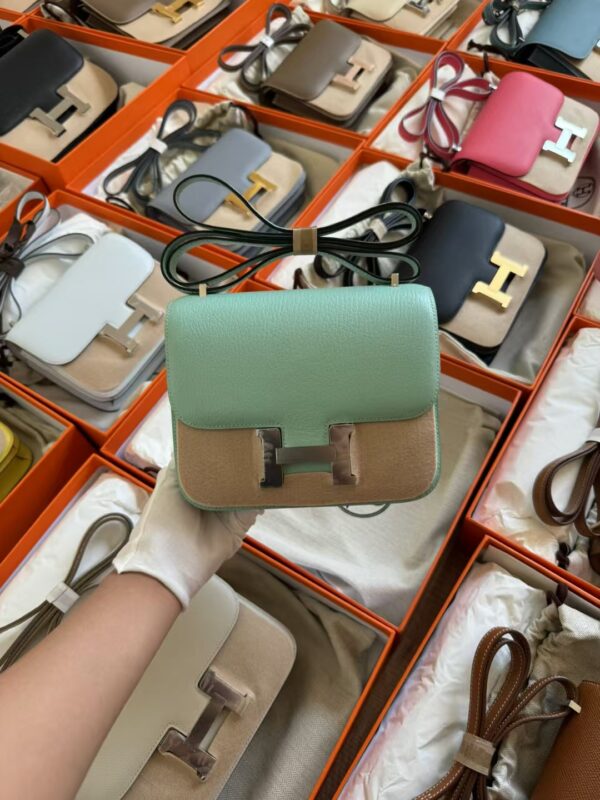 mmexport1729760216335-1 Canada Toronto Hermes Constance 19CM Chevre Leather 7V Lagon Silver Hardware