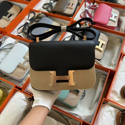 Canada Ottawa Hermes Constance 24CM CC89 Noir Epsom Leather Gold Hardware