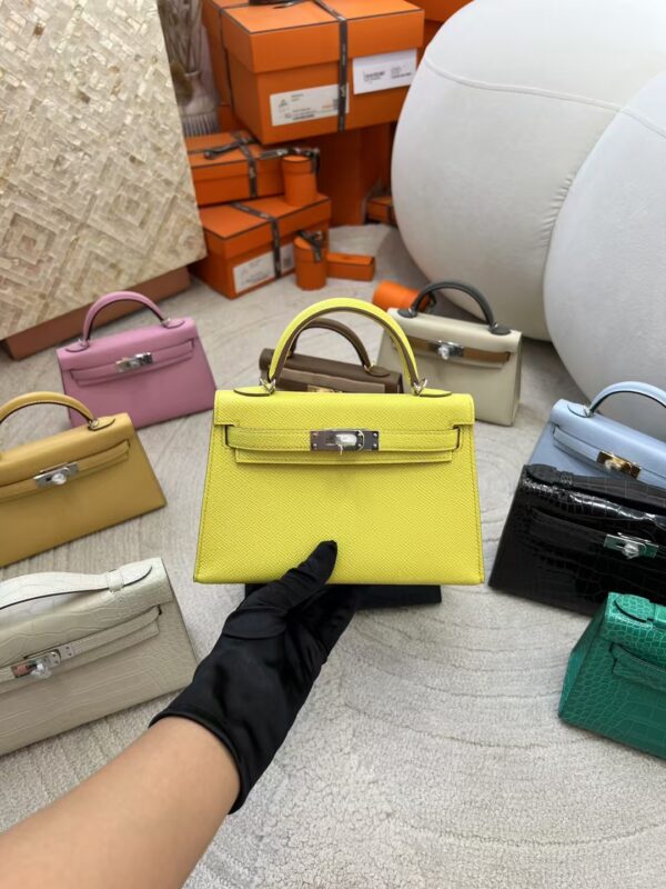 mmexport1730272083004-1 Hermes Mini Kelly 19 Images 9R Lime Epsom Leather Silver Hardware