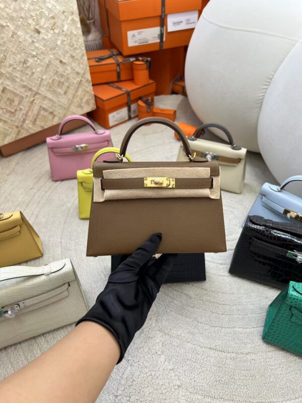 mmexport1730272088456-1 Hong Kong Hermes Mini Kelly 19CM Epsom Leather 3G Alezan Silver Hardware