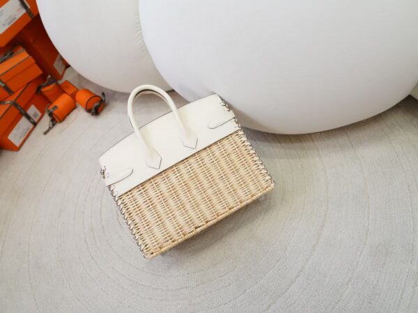 mmexport1730711041449 Hermes Bag Price Birkin Picnic 25CM Swift Leather I2 Nata & Bamboo Silver Hardware