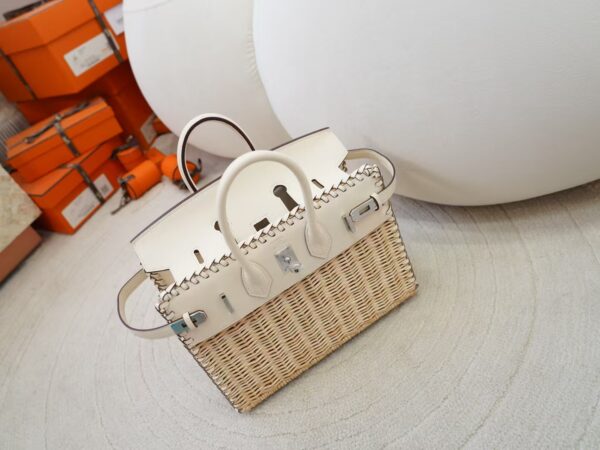 mmexport1730711052876 Hermes Bag Price Birkin Picnic 25CM Swift Leather I2 Nata & Bamboo Silver Hardware