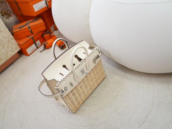 mmexport1730711054799 Hermes Bag Price Birkin Picnic 25CM Swift Leather I2 Nata & Bamboo Silver Hardware