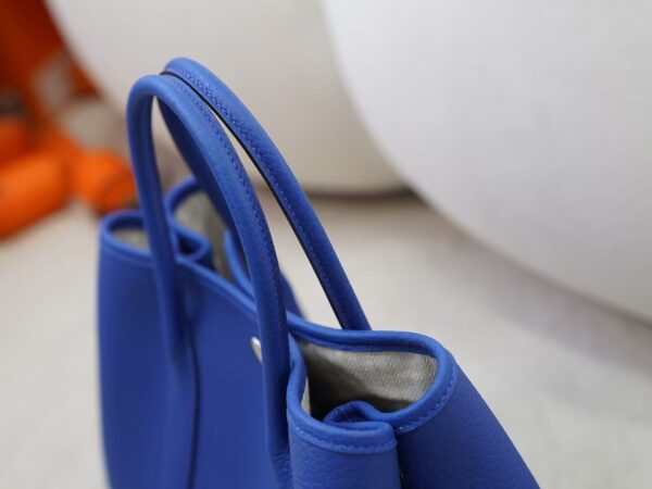 mmexport1730711258386 UAE Dubai Hermes Garden Party 30CM Negonda Leather 71 Bleu France Silver Hardware