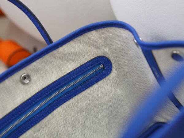 mmexport1730711260160 UAE Dubai Hermes Garden Party 30CM Negonda Leather 71 Bleu France Silver Hardware