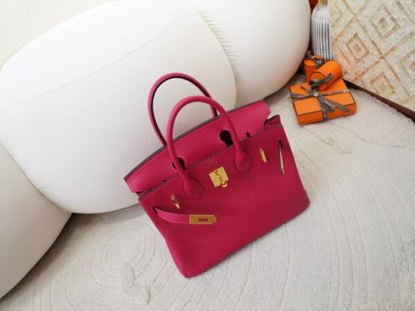 mmexport1730966243569 Hermes 0D Rose Mexico Togo Leather Birkin 30CM Images Gold Hardware