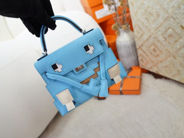 mmexport1731058924680 Australia Sydney Hermes Kelly Doll Picto Epsom Leather 7N Celeste Silver Hardware