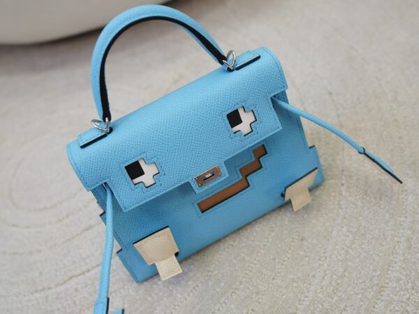 mmexport1731058935186 Australia Sydney Hermes Kelly Doll Picto Epsom Leather 7N Celeste Silver Hardware