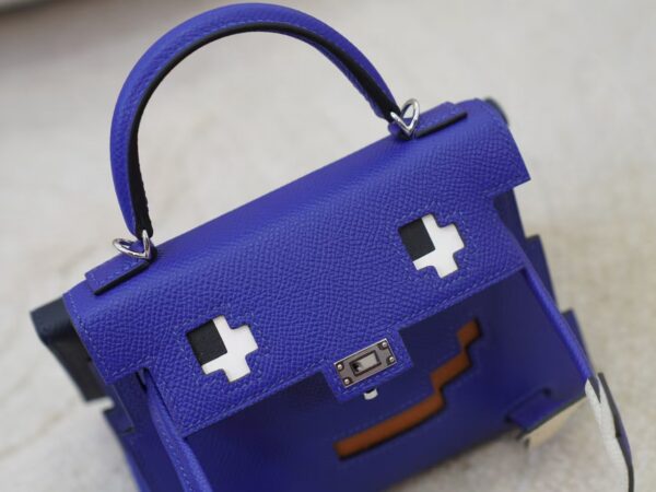 mmexport1731059689801 Hermes Kelly Doll Picto Epsom Leather O8 Blue Royal Silver Hardware
