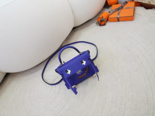 mmexport1731059693480 Hermes Kelly Doll Picto Epsom Leather O8 Blue Royal Silver Hardware
