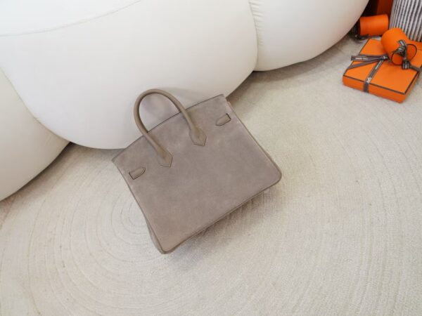 mmexport1731060318320 Canada Toronto Hermes Birkin 25CM Grizzly Leather CK18 Etoupe Silver Hardware