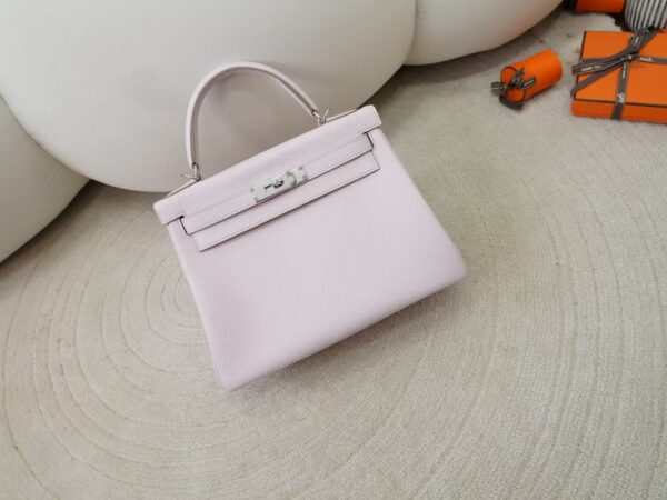 mmexport1731482920901-1 Women’s Tote Bag Kelly 28CM Clemence Leather 09 Mauve Pale Silver Hardware