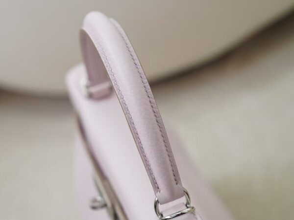 mmexport1731482925922 Women’s Tote Bag Kelly 28CM Clemence Leather 09 Mauve Pale Silver Hardware