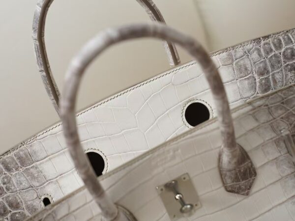 mmexport1731483417799 Women’s Tote Bag Himalaya Matte Crocodile Birkin 35CM Silver Hardware