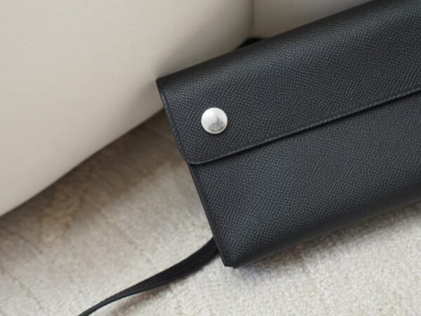 mmexport1732175730063 Full Handmade Snap Wallet Epsom Leather CK89 Noir Silver Hardware