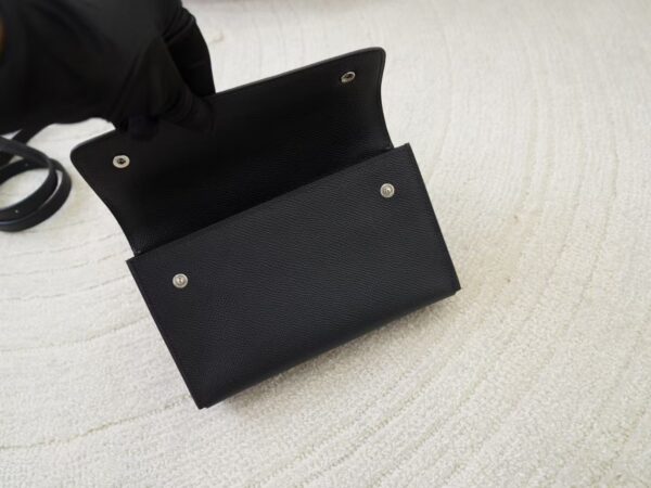 mmexport1732175737590 Full Handmade Snap Wallet Epsom Leather CK89 Noir Silver Hardware