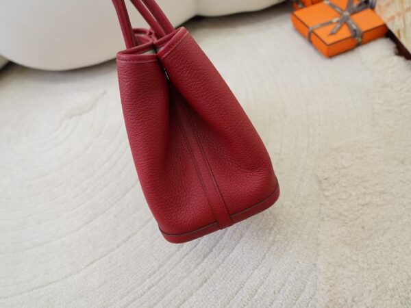 mmexport1732175840147 Women’s Tote Bag Garden Party 30CM Negonda Leather K1 Rouge Grenade Silver Hardware