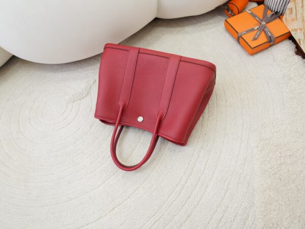 mmexport1732175845990 Women’s Tote Bag Garden Party 30CM Negonda Leather K1 Rouge Grenade Silver Hardware