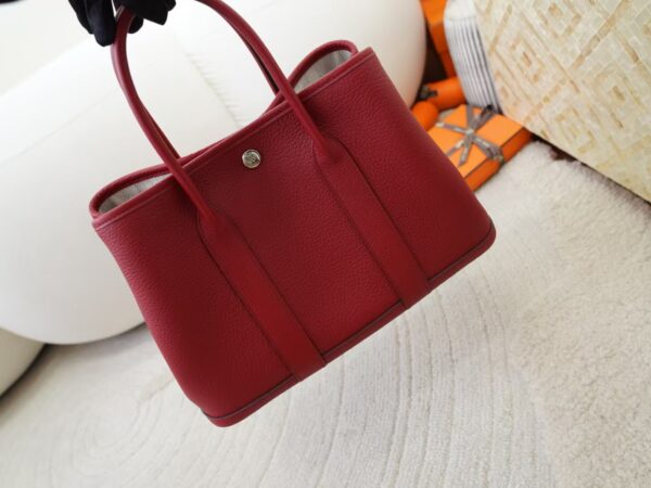 mmexport1732175847980 Women’s Tote Bag Garden Party 30CM Negonda Leather K1 Rouge Grenade Silver Hardware
