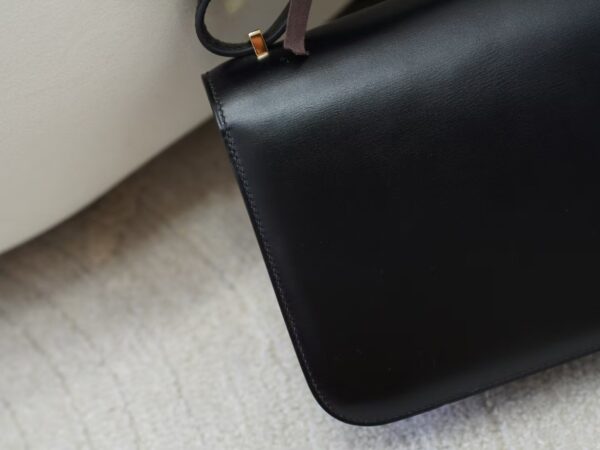 mmexport1732175913490 Women’s Shoulder Bag Constance 19CM Box Leather CC89 Noir Gold Hardware