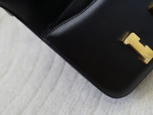 mmexport1732175915299 Women’s Shoulder Bag Constance 19CM Box Leather CC89 Noir Gold Hardware