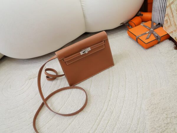 mmexport1732176130150 Full Handmade Kelly Danse 22CM CK37 Gold Evercolor Leather Silver Hardware