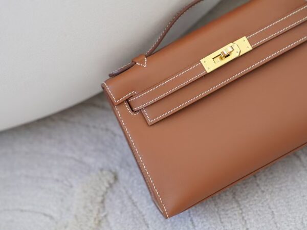 mmexport1732865754482 UK London Kelly Pochette 22CM CC37 Gold Swift Leather Gold Hardware