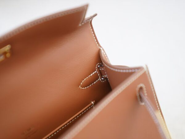 mmexport1732865761826 UK London Kelly Pochette 22CM CC37 Gold Swift Leather Gold Hardware
