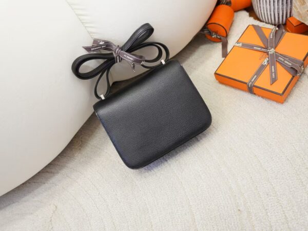 mmexport1732866033285 Australia Canberra Constance 19CM Chevre Leather CK89 Noir Silver Hardware