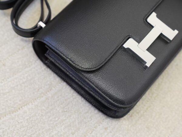 mmexport1732866037037 Australia Canberra Constance 19CM Chevre Leather CK89 Noir Silver Hardware